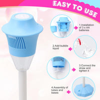 Instructions on how to use the Bubble Torch machine. 
