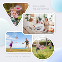 Infographic showcasing various indoor and outdoor scenarios in which Galactic Flying Spinner can be played. 