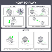 Infographic showcasing how to pay with the Galactic Flying Spinner toy.