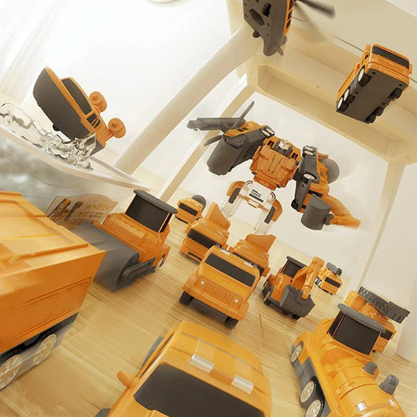 Magnetic 35-piece RoboCar Set for children. 