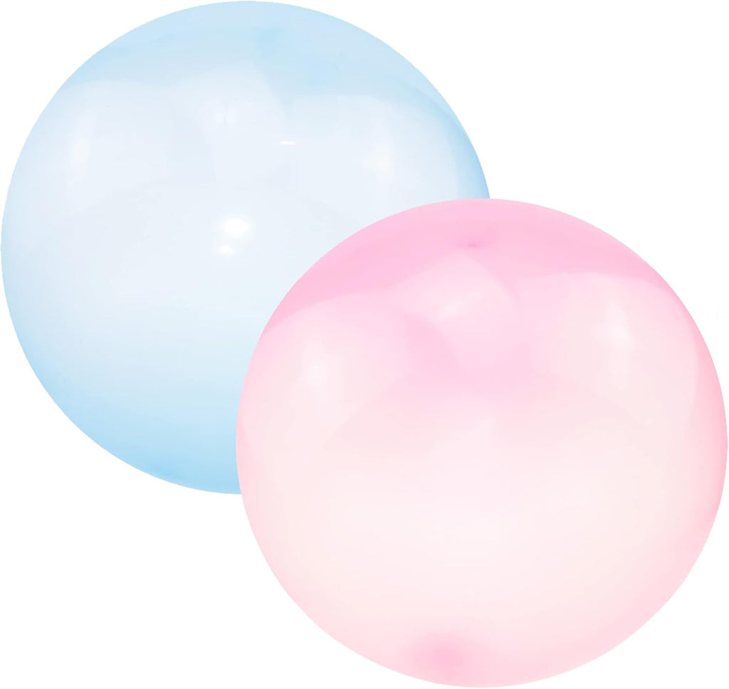 Pink and blue Mega Wobble Ball. 